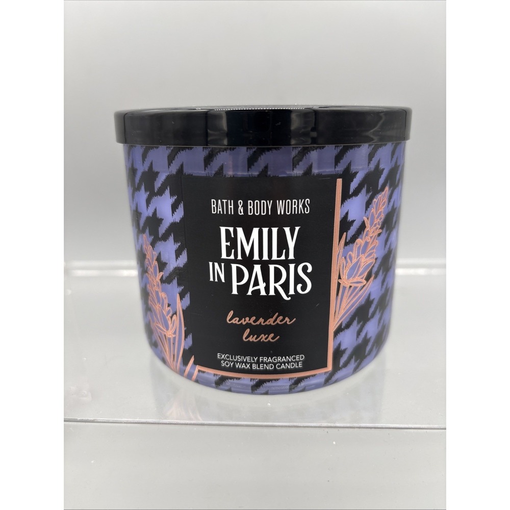 Bath & Body Works EMILY IN PARIS - LAVENDER LUXE 3-Wick Candle 14.5 oz – NEW
